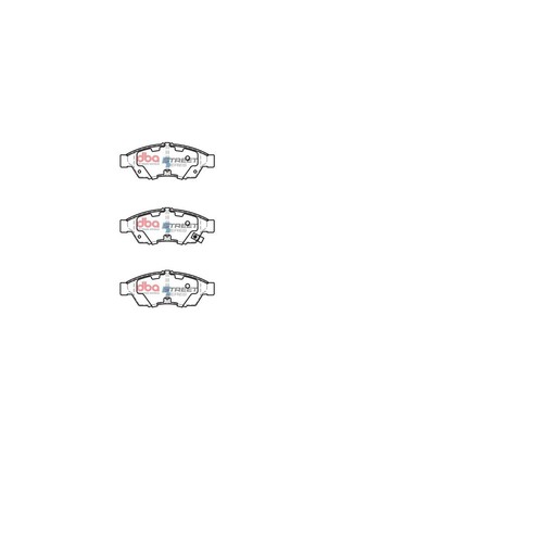 DBA Brake Pads Set - Street Series - DB1733SS Brake Pads Brake Parts
