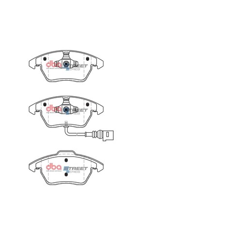 DBA Brake Pads Set - Street Series - DB1849SS Brake Pads Brake Parts