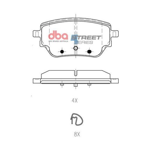 DBA Brake Pads Set - Street Series - DB15269SS Brake Pads Brake Parts Brake Pads
