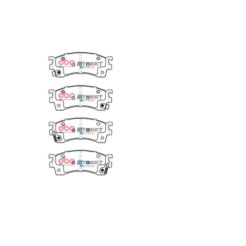 DBA Brake Pads Set - Street Series - DB1255SS Brake Pads Brake Parts