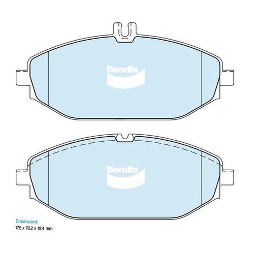 Bendix Brake Pads Set - Euro+ - DB2551 EURO+ Brake Pads Brake Parts