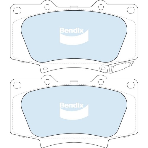 Bendix Brake Pads Set - 4WD/SUV - DB2380 4WD Brake Pads Brake Parts