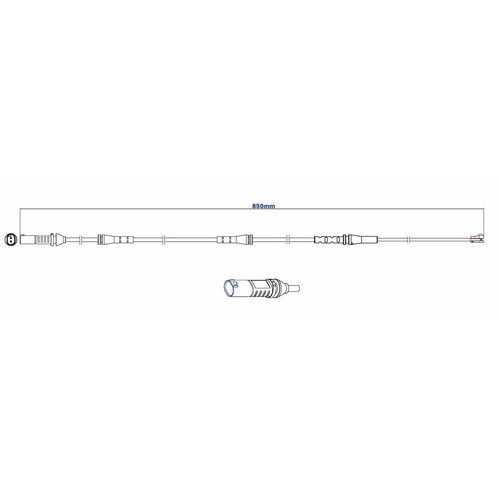 Bendix BWS1185 Electric Wear Sensor - BWS1185 Auto Sensor Brake Parts