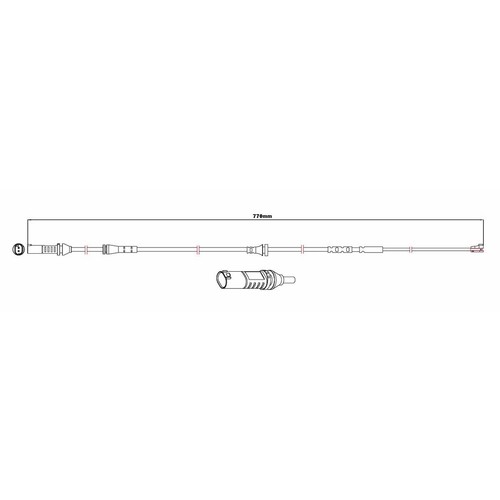 Bendix BWS1184 Electric Wear Sensor - BWS1184 Auto Sensor Brake Parts