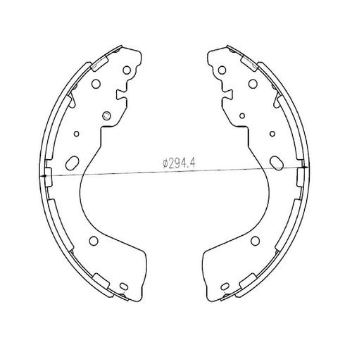 Repco Brake Shoe Set - RCBS5021 Auto