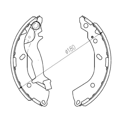 Repco Brake Shoe Set - RCBS1780 Auto
