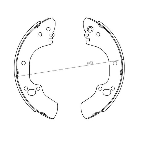 Repco Brake Shoe Set - RCBS1757 Auto