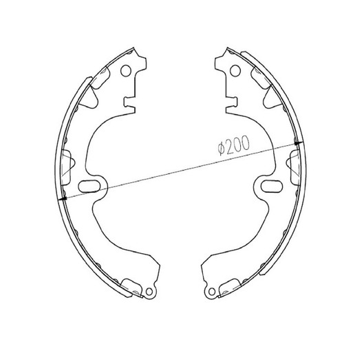 Repco Brake Shoe Set - RCBS1490 Auto