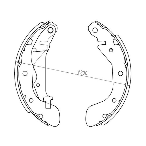 Repco Brake Shoe Set - RCBS1870 Auto