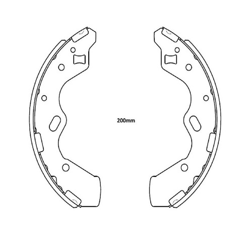 Repco Brake Shoe Set - RCBS1694 Auto