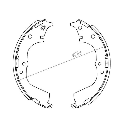 Repco Brake Shoe Set - RCBS1714 Auto
