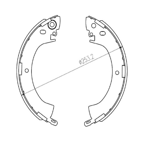 Repco Brake Shoe Set - RCBS1594 Auto