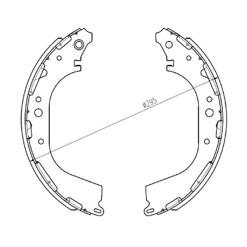 Repco Brake Shoe Set - RCBS1726 Auto