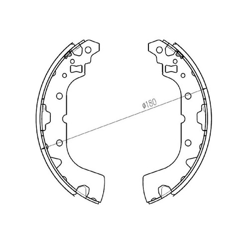 Repco Brake Shoe Set - RCBS5110 Auto