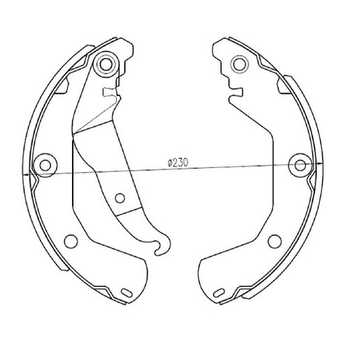 Repco Brake Shoe Set - RCBS2035 Auto