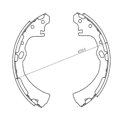 Repco Brake Shoe Set - RCBS1657 Auto