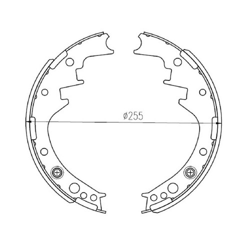 Repco Brake Shoe Set - RCBS1371 Auto