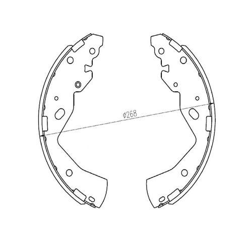 Repco Brake Shoe Set - RCBS5023 Auto