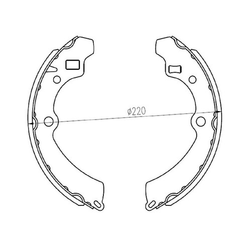 Repco Brake Shoe Set - RCBS1617 Auto