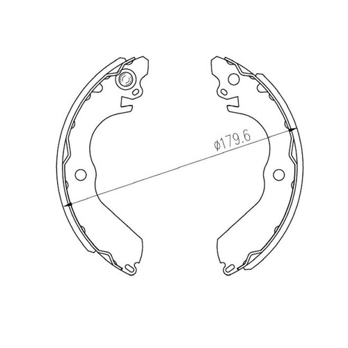 Repco Brake Shoe Set - RCBS1681 Auto