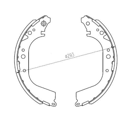 Repco Brake Shoe Set - RCBS1414 Auto