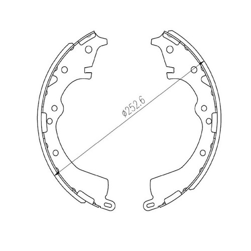Repco Brake Shoe Set - RCBS5009 Auto