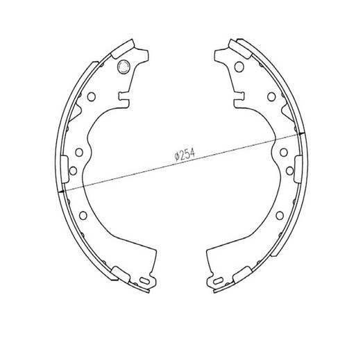 Repco Brake Shoe Set - RCBS1492 Auto