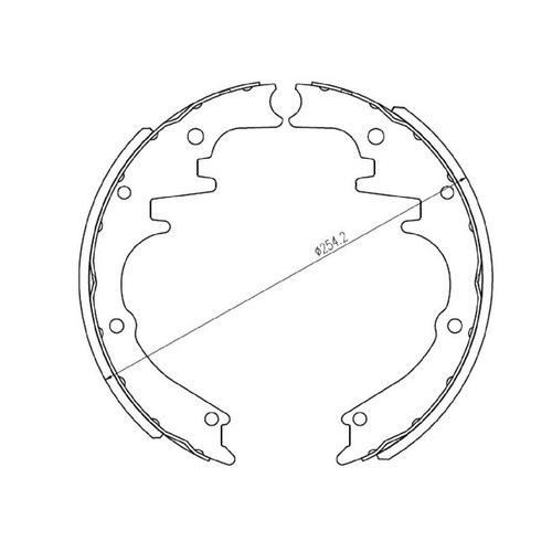 Repco Brake Shoe Set - RCBS1337 Auto