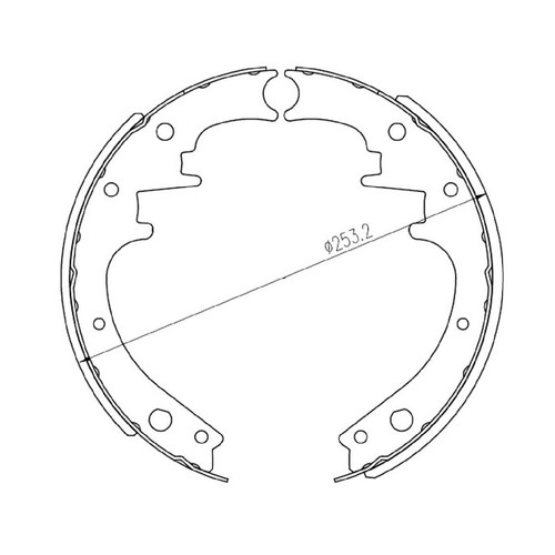 Repco Brake Shoe Set - RCBS1271 Auto