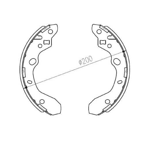 Repco Brake Shoe Set - RCBS1771 Auto