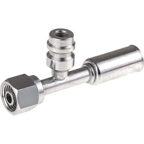 OEX Steel Fitting # 6 FOR - Reduced Beadlock #6 Straight With R134a Port - RSX13