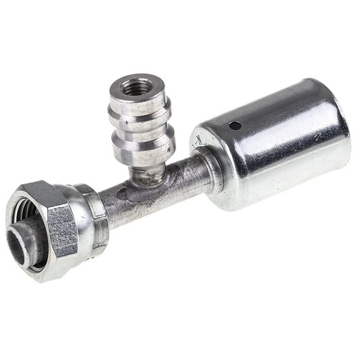 Atco Aluminium Fitting # 8 FOR - Beadlock #8 Straight With R134a Port - BLX1302-