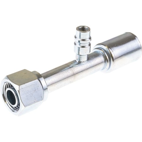 OEX Steel Fitting # 10 FOR - Reduced Beadlock Step Up #12 Straight With R134a Po