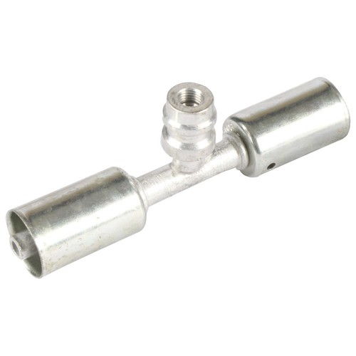 Atco Aluminium Fitting # 8 Splicer Beadlock #8 Straight With R134a Port - BLX610