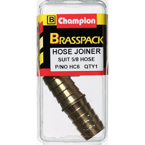 Champion Brass Hose Joiner – 5/8in - HC6 Replacement Hose Auto Part
