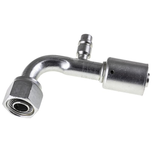 Atco Steel Fitting # 10 FOR - Beadlock #10 90° With R134a Port - SBX1323-3 Auto