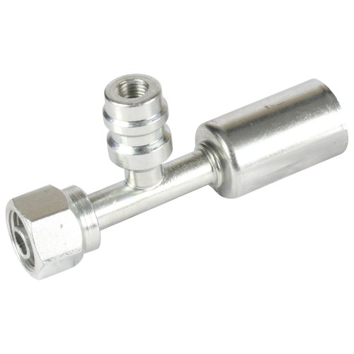 Atco Steel Fitting # 6 FOR - Beadlock #6 Straight With R134a Port - SBX1301-3