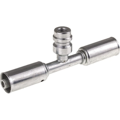 OEX Steel Fitting # 6 Splicer Reduced Beadlock #6 Straight With R134a Port - RSX