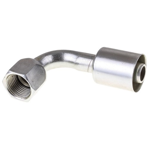 Atco Steel Fitting # 10 Female Flare - Beadlock Step Up #12 90° - SBX1127 Auto