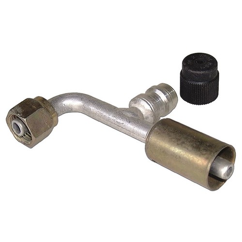 Atco Steel Fitting # 6 FOR - Beadlock #6 90° With R134a Port - SBX1321-3 Auto