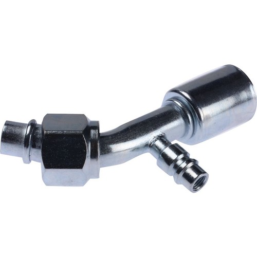 OEX Steel Fitting # 10 FOR - Beadlock #10 45° With R134a Port - SFX1313-3 Auto