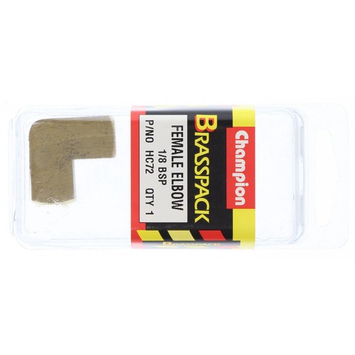 Champion Elbow Female Brass 1/8in BSP - HC72 Auto Part