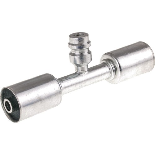 OEX Steel Fitting # 8 Splicer Beadlock #8 Straight With R134a Port - SFX6102-3
