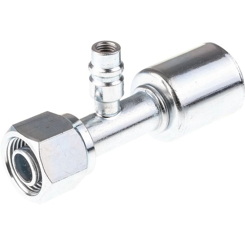 OEX Steel Fitting # 10 FOR - Beadlock Step Up #12 Straight With R134a Port - SFX