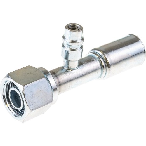 OEX Steel Fitting # 10 FOR - Reduced Beadlock #10 Straight With R134a Port - RSX