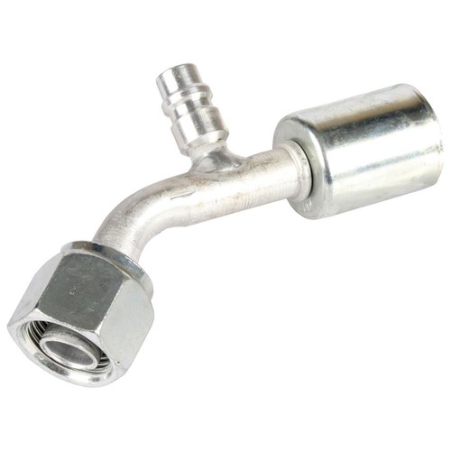 Atco Aluminium Fitting # 8 FOR - Beadlock #8 45° With R134a Port - BLX1312-3