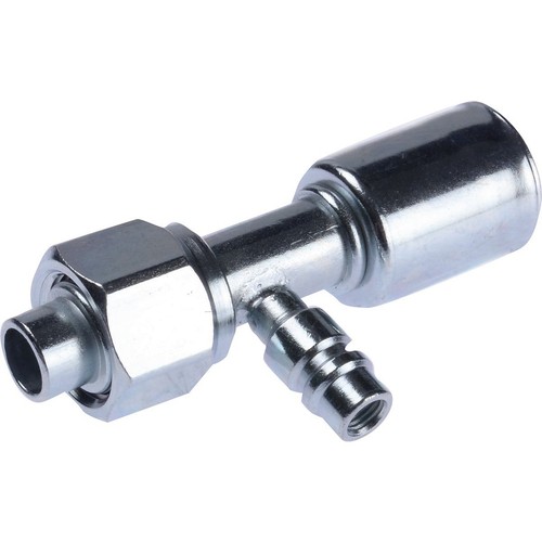 OEX Steel Fitting # 10 FOR - Beadlock #10 Straight With R134a Port - SFX1303-3