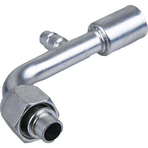 Atco Steel Fitting # 10 FOR - Reduced Beadlock Step Up #12 90° With R134a Port -