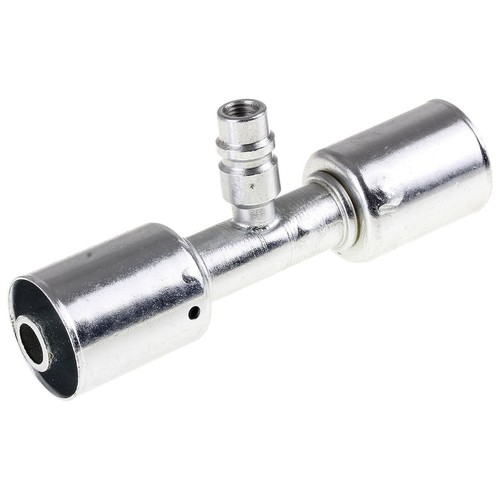 Atco Steel Fitting # 10 Splicer Beadlock #10 Straight With R134a Port - SBX6103-