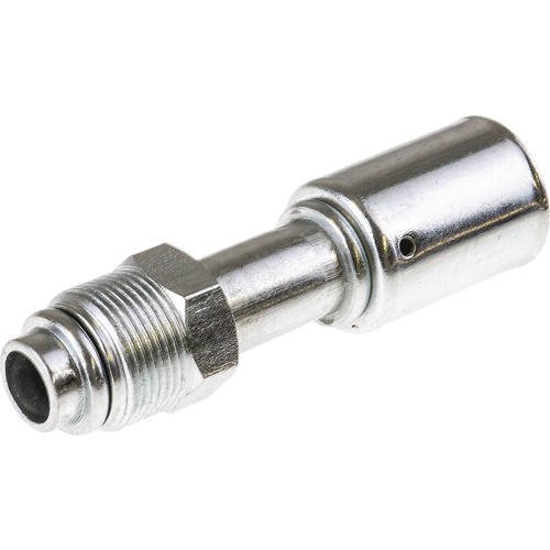 OEX Steel Fitting # 10 MOR - Reduced Beadlock Step Up #12 Straight - RSX1407